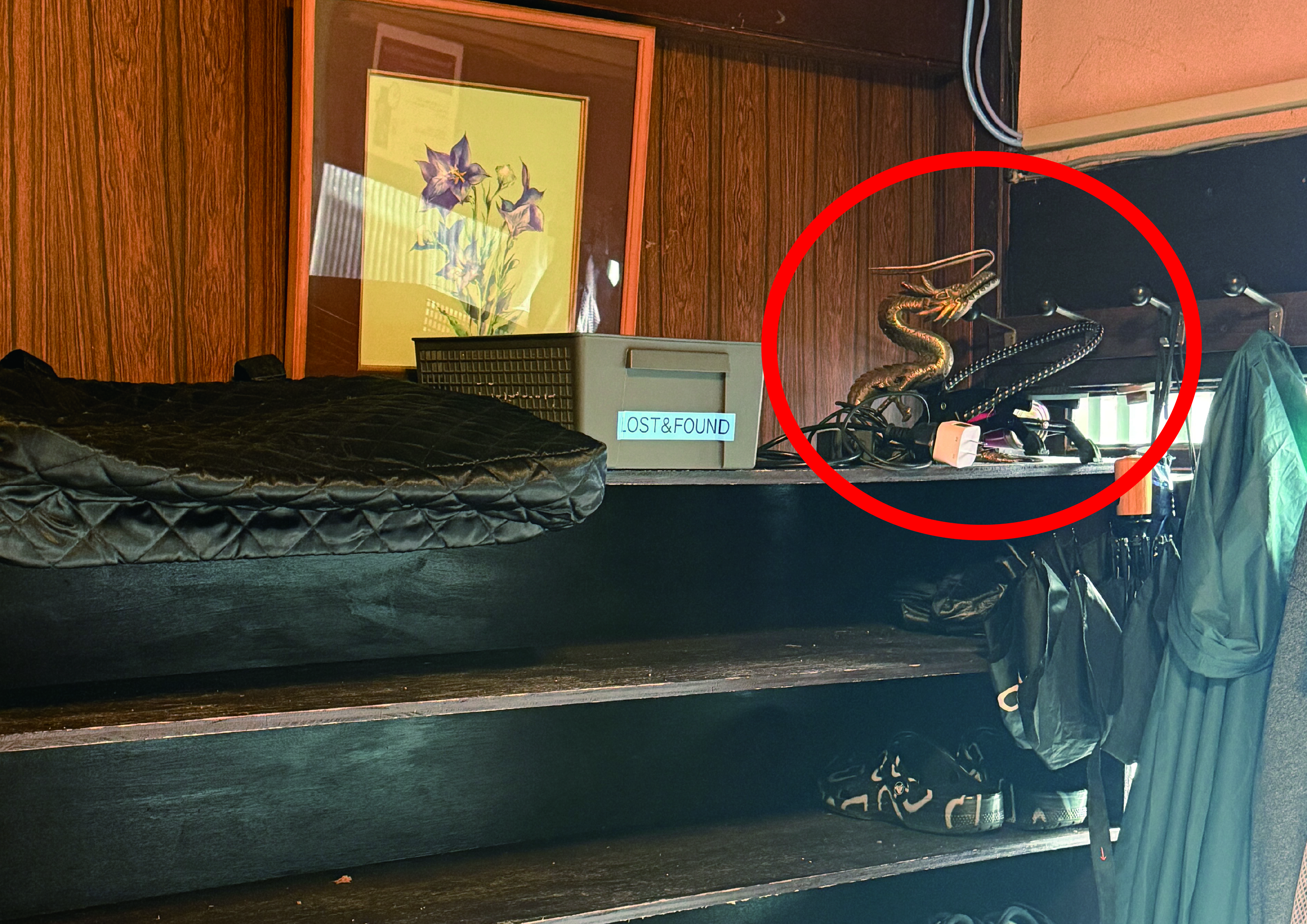 空気入れの置き場所