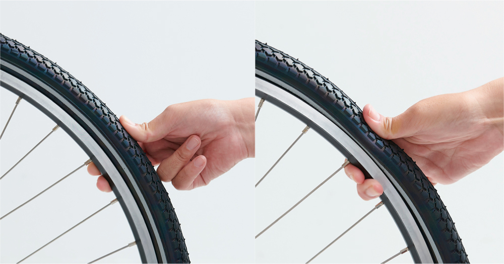 タイヤの空気圧チェック方法